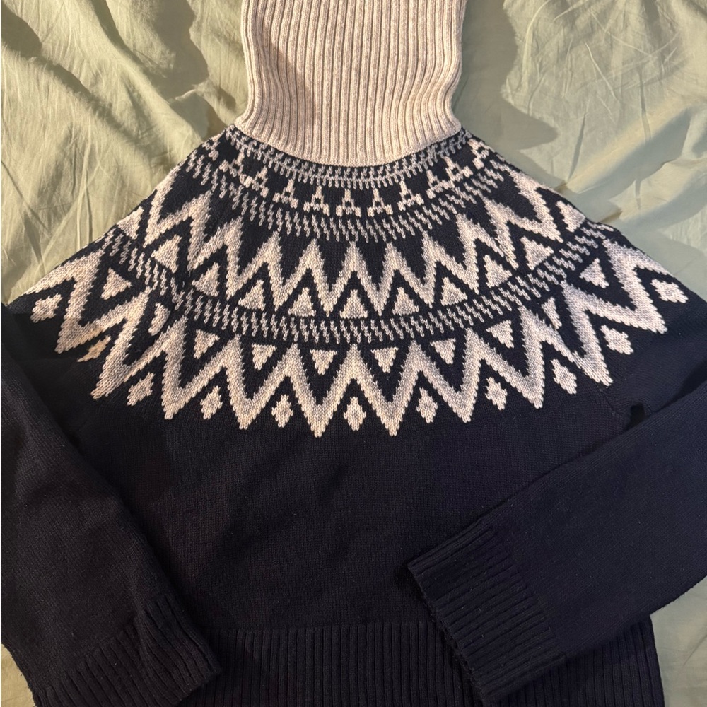 Oversized turtleneck sweater